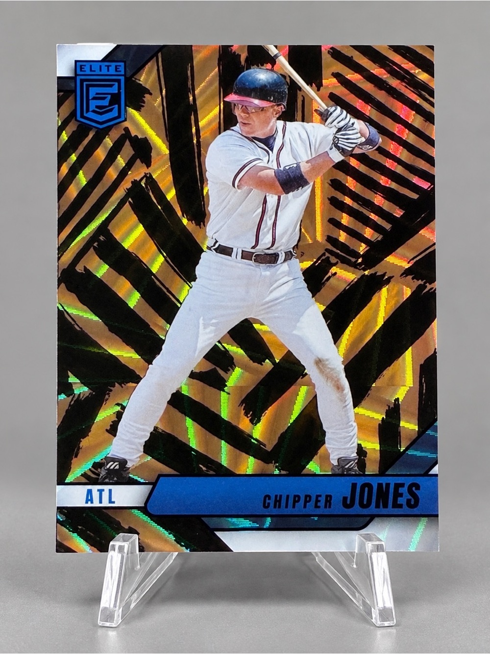 2026 Donruss Elite Chipper Jones #49 Razzle Dazzle SSP Case Hit Braves